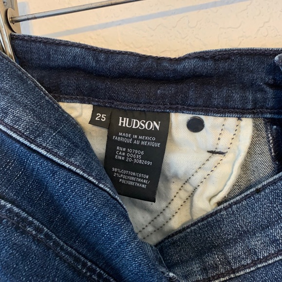 HUDSON BAILEE CROP MIDRISE BABY BOOT JEANS SZ 25 - Picture 9 of 10